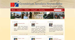 Desktop Screenshot of gymjh.cz