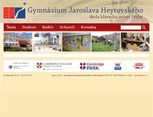 Tablet Screenshot of gymjh.cz